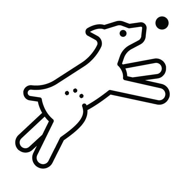 Playing Dog Logo